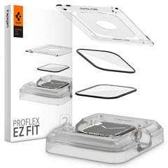 2X TRDNO STEKLO ZA APPLE WATCH 41 MM SPIGEN PROFLEX "EZ FIT" 2-PACK PROZORNO