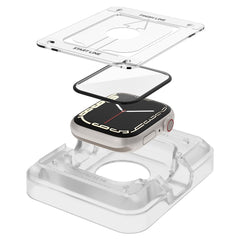 2X TRDO STEKLO ZA APPLE WATCH 45 MM SPIGEN PROFLEX "EZ FIT" 2-PACK PROZOREN