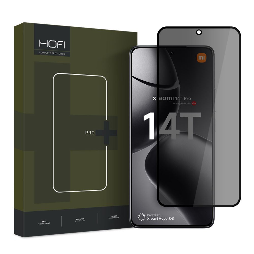 TVRDO STEKLO HOFI ANTI SPY GLASS PRO+ XIAOMI 14T / 14T PRO PRIVATNOST