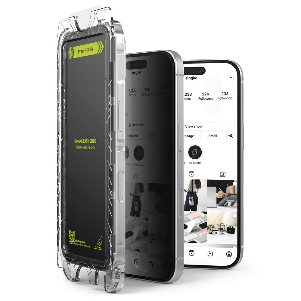 TRDNO STEKLO RINGKE EASY SLIDE 2-PACK IPHONE 16 PRO MAX ZASEBNO