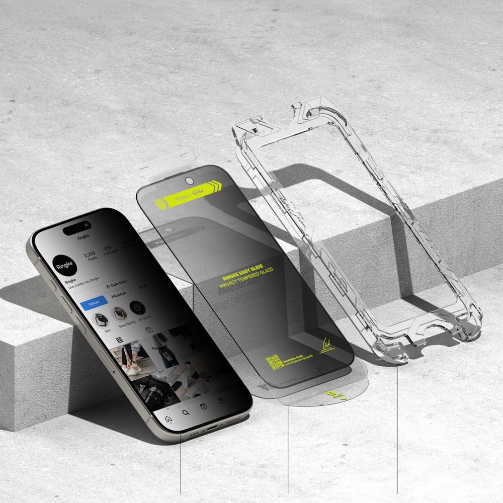 TRDNO STEKLO RINGKE EASY SLIDE 2-PACK IPHONE 16 PRO MAX ZASEBNO