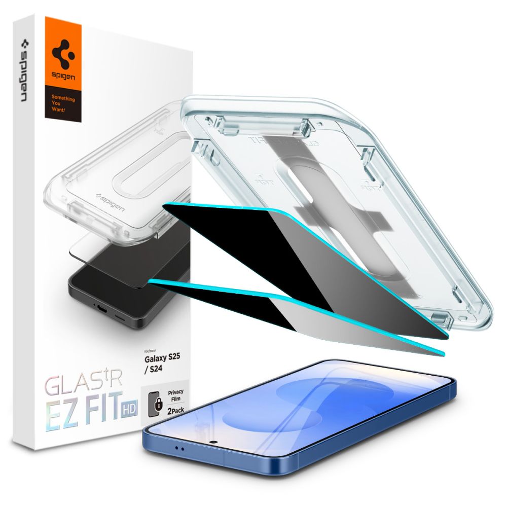 TRDNO STEKLO SPIGEN GLAS.TR "EZ FIT" HD 2-PACK GALAXY S24 / S25 PRIVATNOST