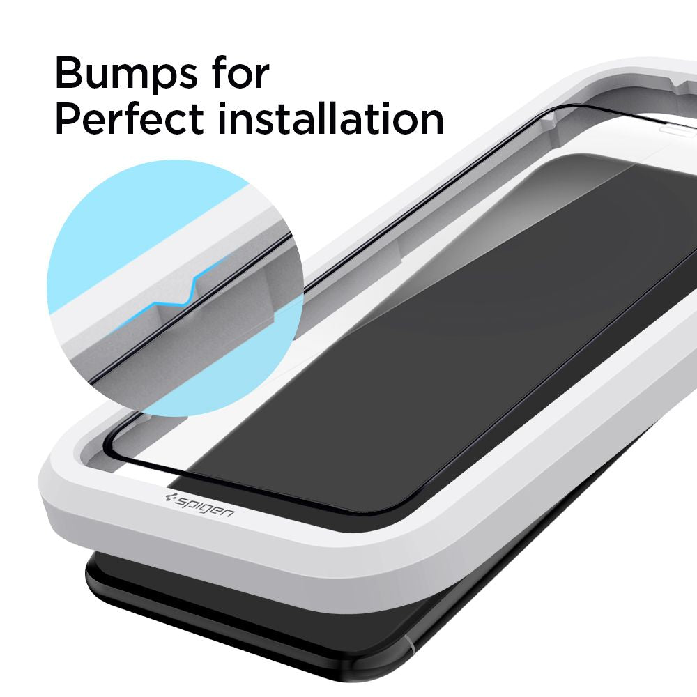 TRDNO STEKLO SPIGEN ALM GLASS FC IPHONE 11 PRO MAX ČRNA