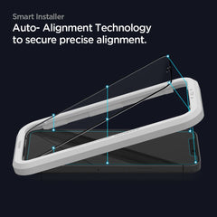 2X TRDO STEKLO SPIGEN ALM GLASS FC 2-PACK IPHONE 12/12 PRO ČRNA