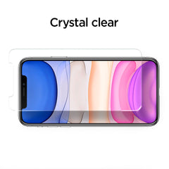 KALJENO STEKLO SPIGEN ALM GLASS FC IPHONE 11 ČRNA
