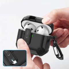 OVITEK TECH-PROTECT CARBONOX APPLE AIRPODS 4 ČRN ČRNO