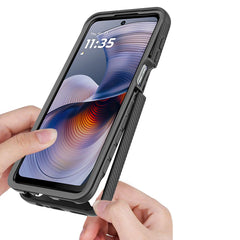 OVITEK TECH-PROTECT DEFENSE MOTOROLA MOTO G55 5G ČRN.