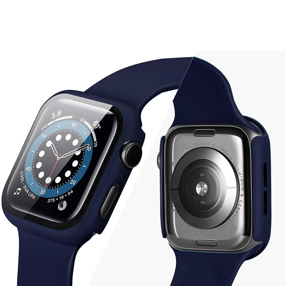 360° ZAŠČITNA OVITKA ZA APPLE WATCH 45 MM DOOP DEFENSE 360GUARD ČRNA