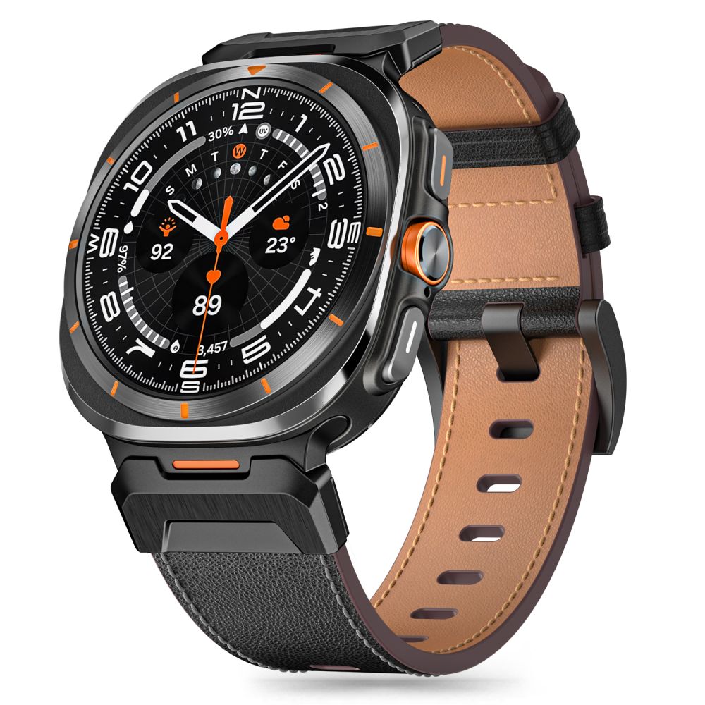 REMENIČ TECH-PROTECT DELTA PRO SAMSUNG GALAXY WATCH ULTRA (47 MM) USNJEN ČRN
