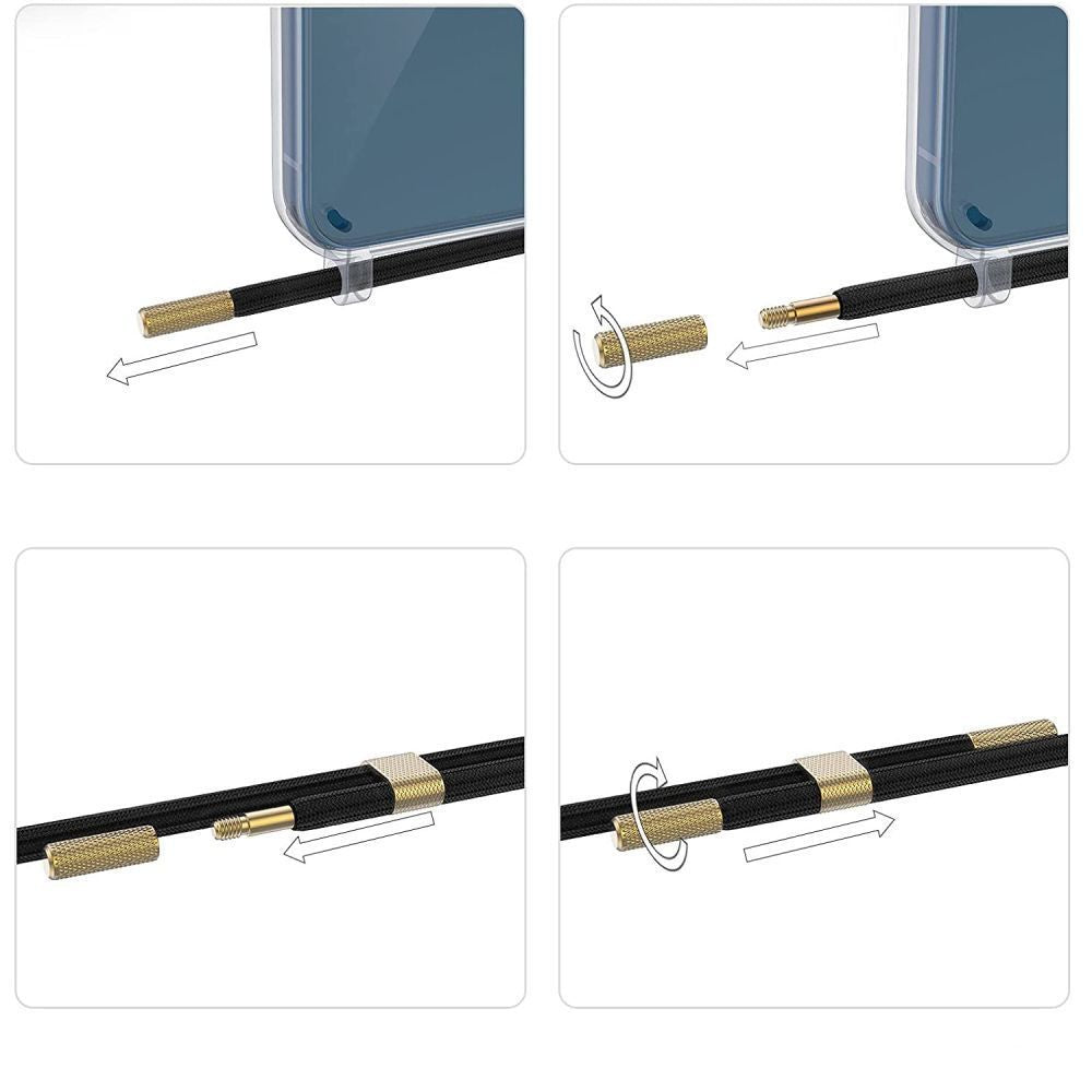OVITEK TECH-PROTECT FLEXAIR CHAIN MAGSAFE IPHONE 15 PRO ČRNA & BEŽNA