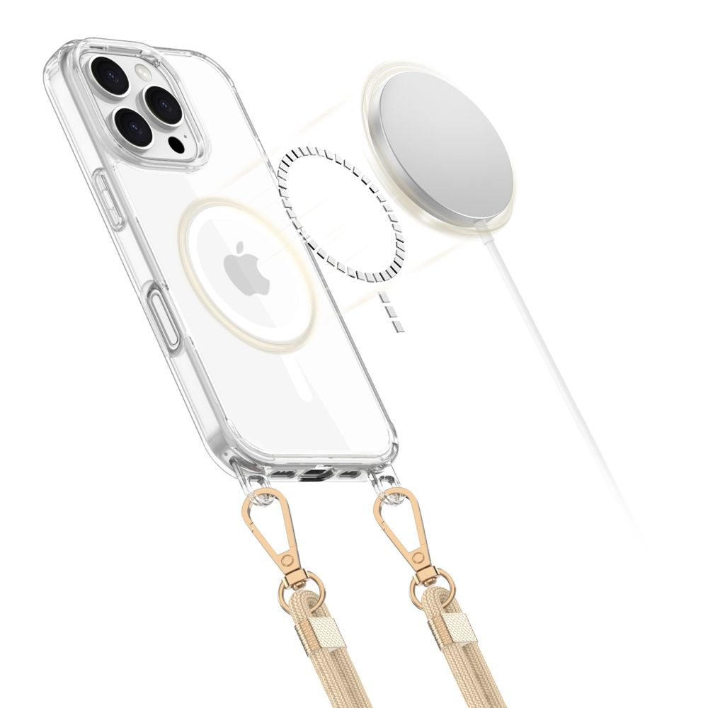 TECH-PROTECT FLEXAIR CHAIN MAGSAFE IPHONE 16 PRO MAX ČRNA IN TAUPA