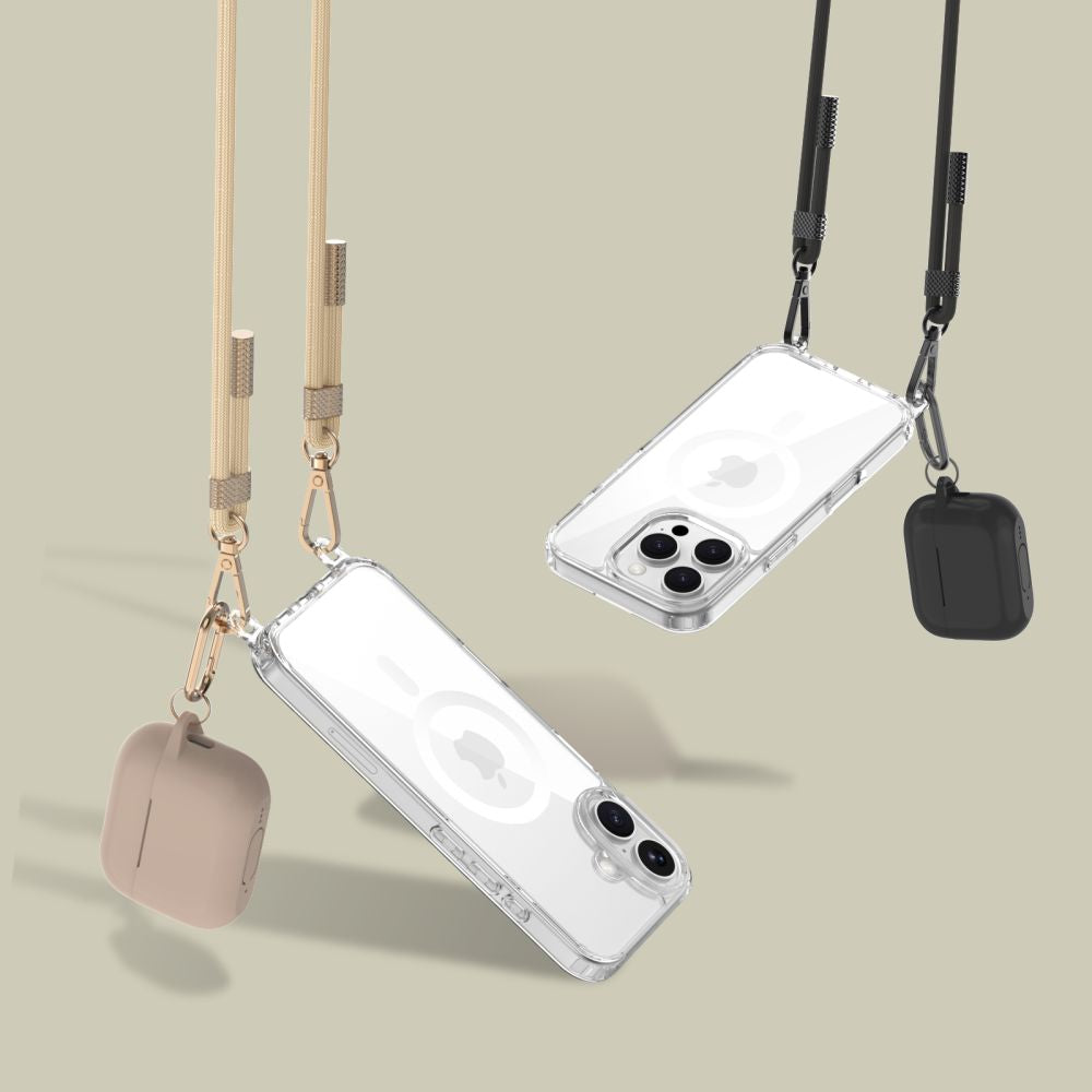 TECH-PROTECT FLEXAIR CHAIN MAGSAFE IPHONE 16 PRO MAX ČRNA IN TAUPA