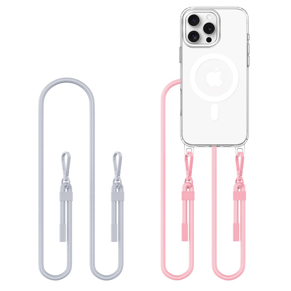 OVITEK TECH-PROTECT FLEXAIR CHAIN MAGSAFE IPHONE 16 PRO MAX SIVA IN ROZA