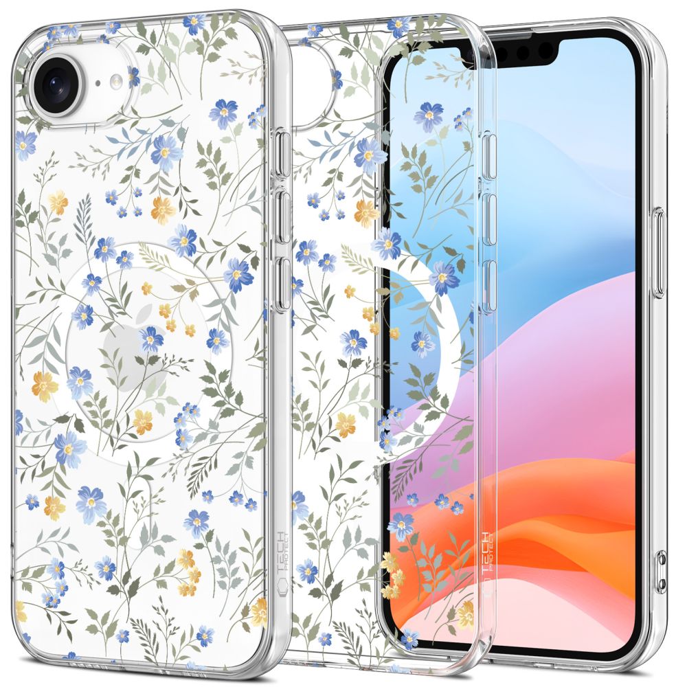OVITEK TECH-PROTECT FLEXAIR MAGSAFE IPHONE 16E SPOMLADANSKI CVETOVI