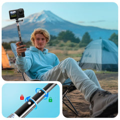 TECH-PROTECT GA100 MONOPAD & SELFIE STICK GOPRO / DJI ČRNO