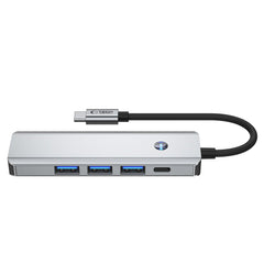 TECH-PROTECT HB01 HUB ADAPTER 5IN1 TYPE-C + USB3.0 + HDMI 4K 60HZ + PD100W PROSTOR SIVA