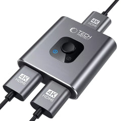 TECH-PROTECT HB07 HUB ADAPTER 2IN1 HDMI 4K 60HZ PROSTOR SIVA