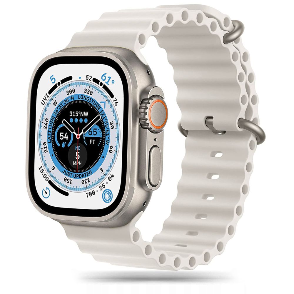 REMENIČ DOOP ICONBAND PRO ZA APPLE WATCH 6 / 7 / 8 / 9 / 10 / SE / ULTRA 1 / 2 (44 / 45 / 46 / 49 MM) BEŽ