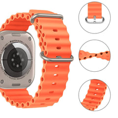 REMENIČEK DOOP ICONBAND PRO APPLE WATCH 6 / 7 / 8 / 9 / 10 / SE / ULTRA 1 / 2 (44 / 45 / 46 / 49 MM) ORANŽNA