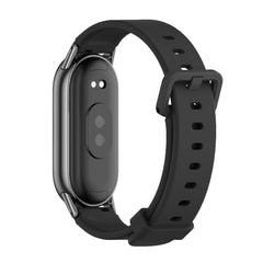 SILIKONSKI PAŠEK ZA XIAOMI MI BAND 8 / 9 / NFC HEYBAND ICON PRO ČRNA