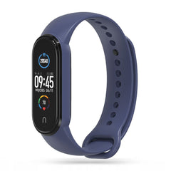 SILIKONSKI PAŠEK ZA XIAOMI MI BAND 5 / 6 / 6 NFC / 7 HEYBAND ICON NAVY