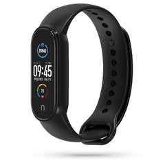 SILIKONSKI PAŠEK ZA XIAOMI MI SMART BAND 5 / 6 / 6 NFC HEYBAND ICON BLACK