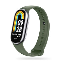 SILIKONSKI PAŠEK ZA XIAOMI MI BAND 8 / 9 / NFC HEYBAND ICON ARMY GREEN