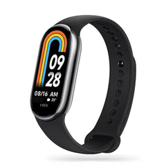 SILIKONSKI PAŠEK ZA XIAOMI MI BAND 8 / 9 / NFC HEYBAND ICON ČRNA
