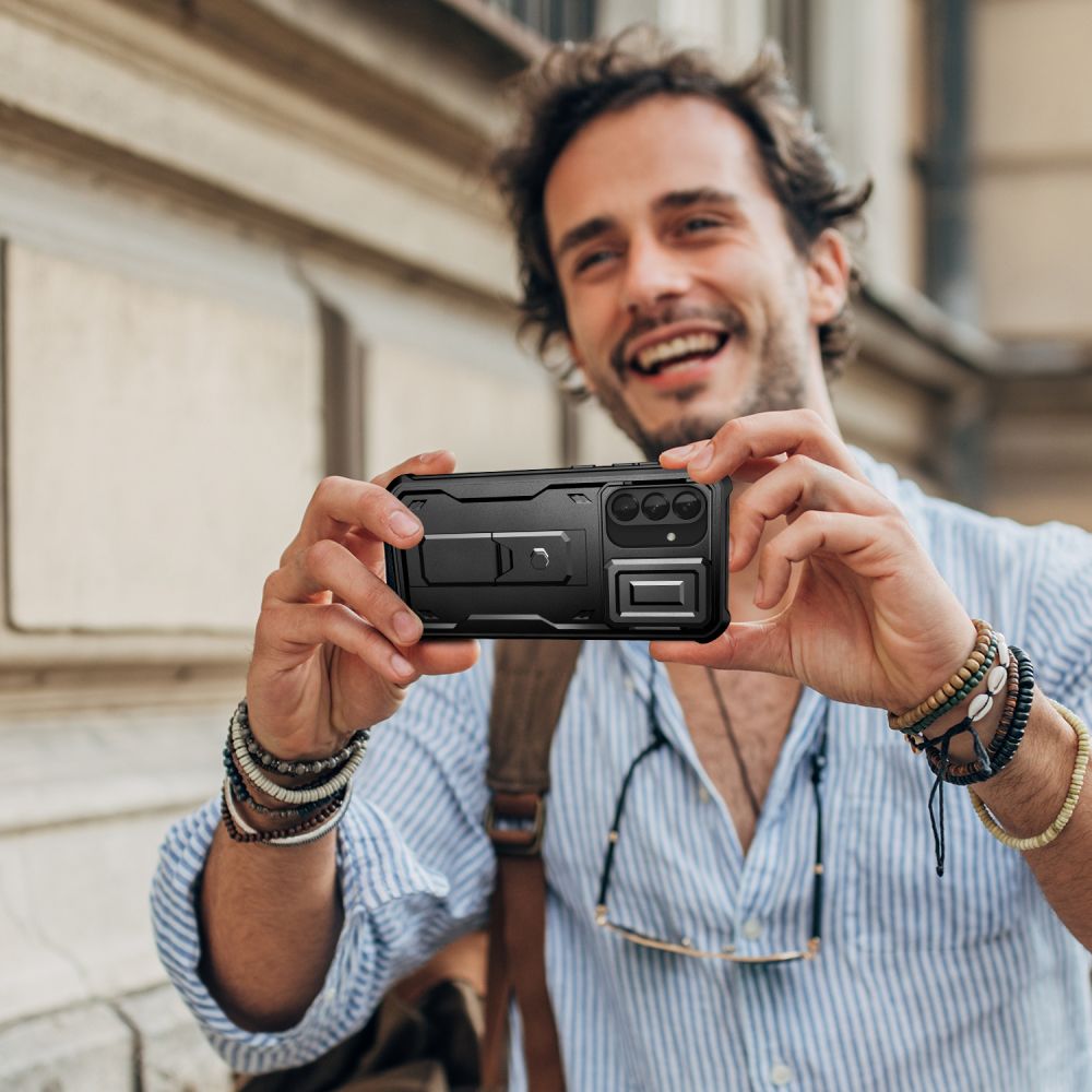 OVITEK TECH-PROTECT KEVLAR CAM+ GALAXY A56 5G ČRN.
