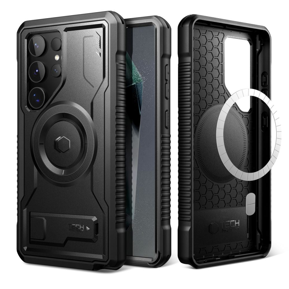 OVITEK TECH-PROTECT KEVLAR MAGSAFE+ GALAXY S24 ULTRA ČRN.