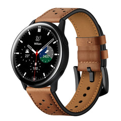 REMENIČEK HEYBAND USNJE SAMSUNG GALAXY WATCH 4 / 5 / 5 PRO / 6 / 7 / FE RJAVA