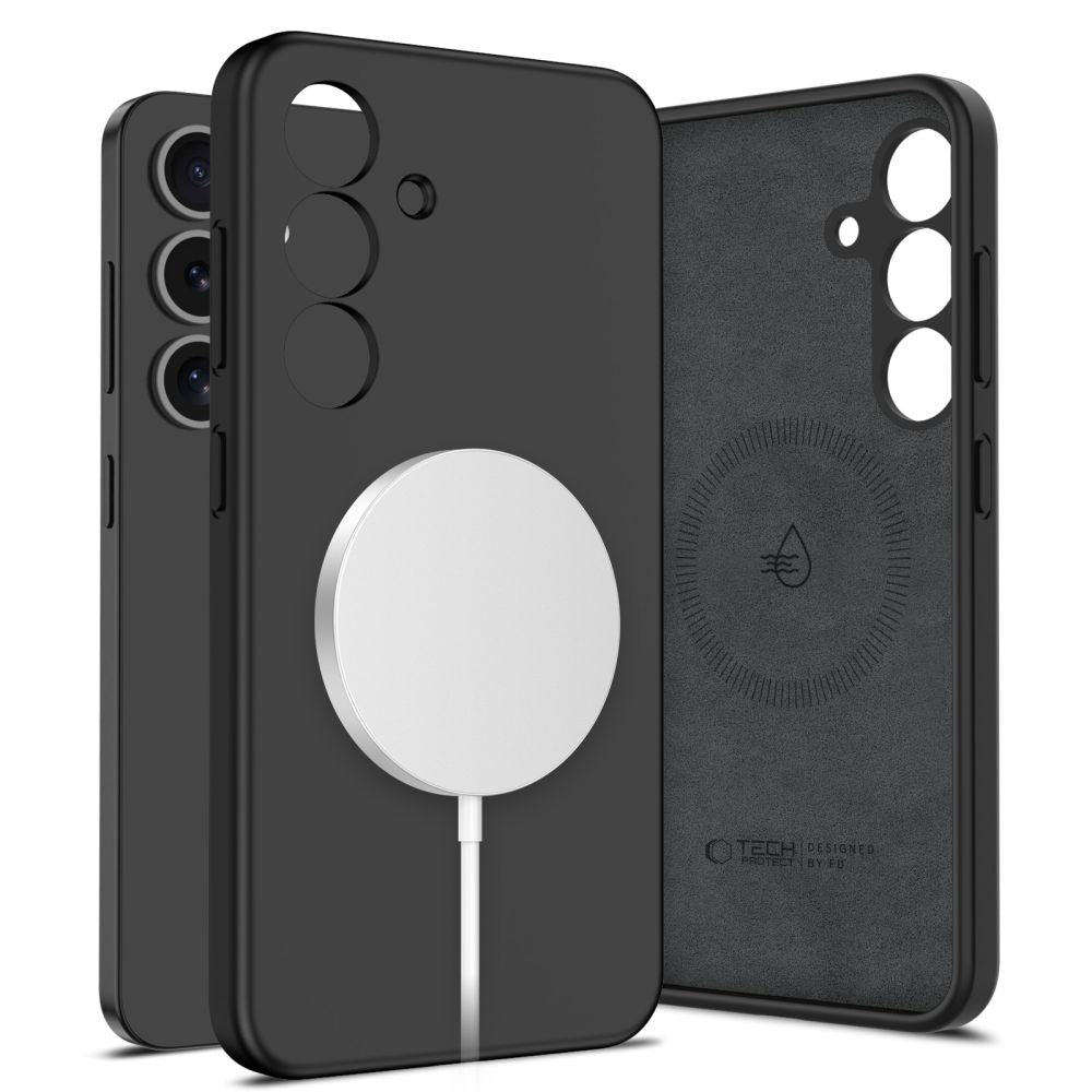 OVITEK TECH-PROTECT LIQUID SILICONE MAGSAFE GALAXY S25 ČRN.