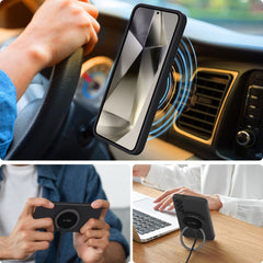 OVITEK TECH-PROTECT LIQUID SILICONE MAGSAFE GALAXY S25+ PLUS ČRN.