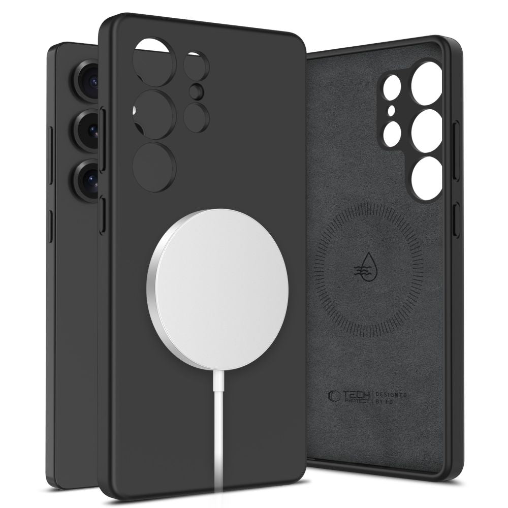 OVITEK TECH-PROTECT LIQUID SILICONE MAGSAFE GALAXY S25 ULTRA ČRN.