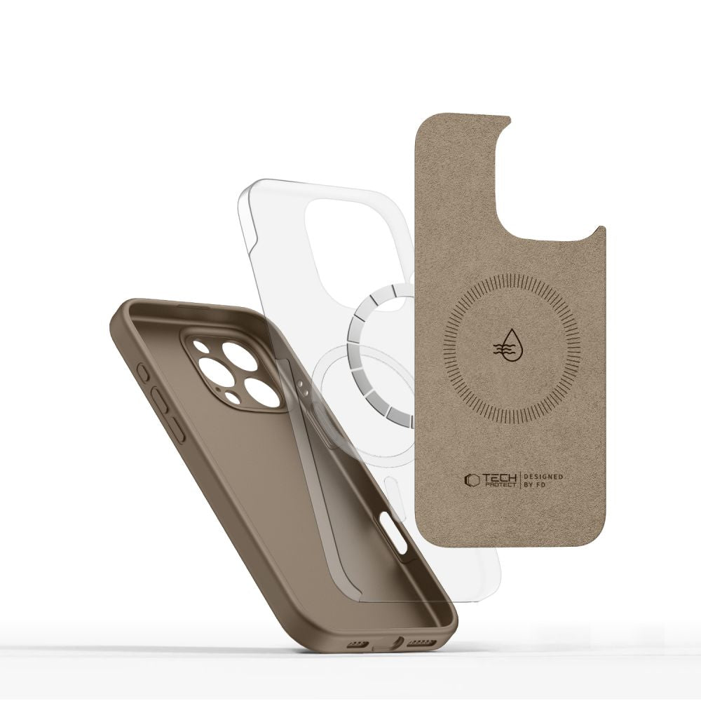 OVITEK TECH-PROTECT LIQUID SILICONE MAGSAFE IPHONE 16 PRO MAX ČOKOLADNO RJAVA