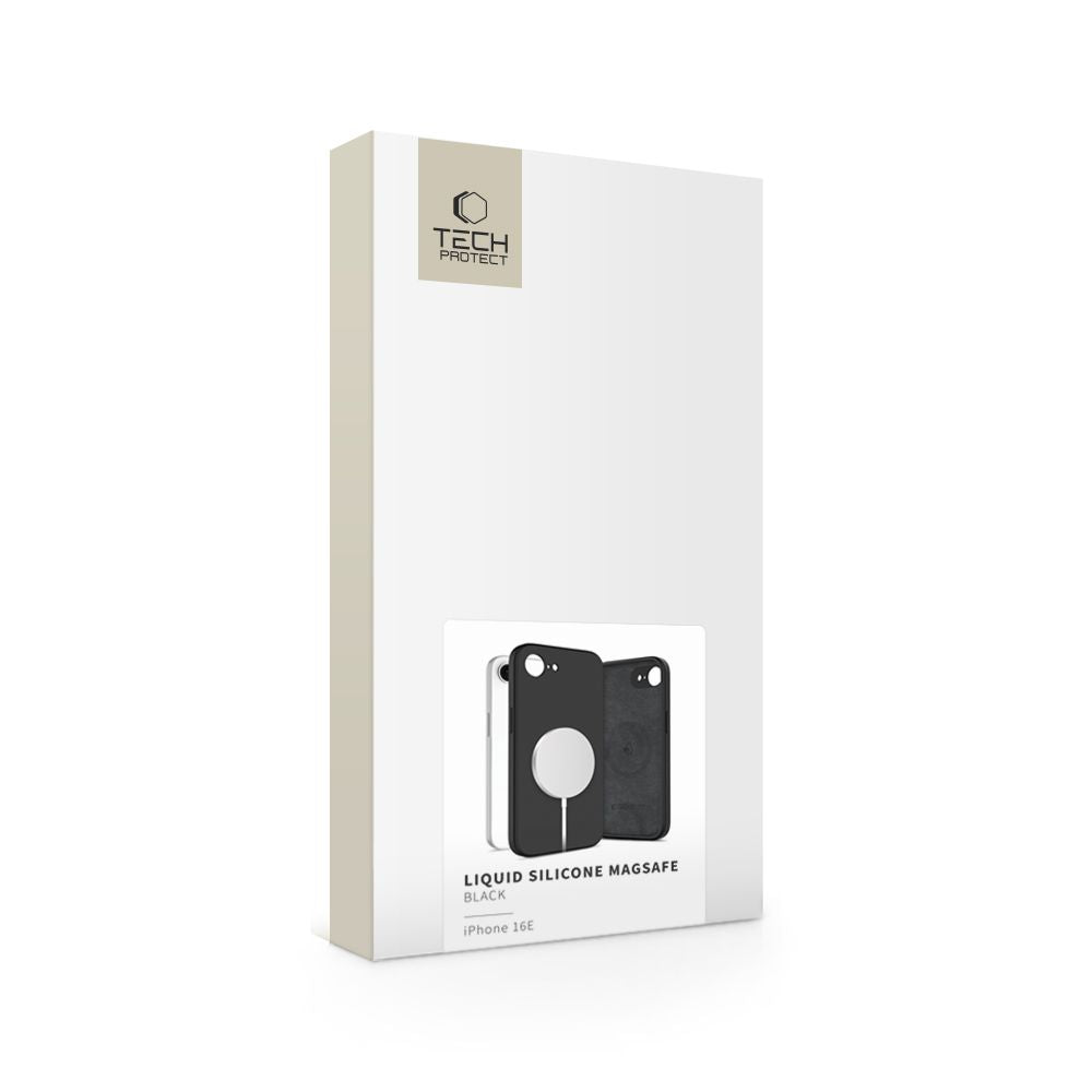 OVITEK TECH-PROTECT LIQUID SILICONE MAGSAFE IPHONE 16E ČRNA