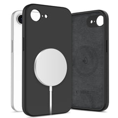OVITEK TECH-PROTECT LIQUID SILICONE MAGSAFE IPHONE 16E ČRNA
