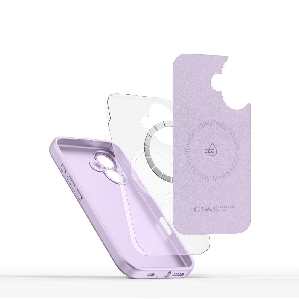 OVITEK TECH-PROTECT LIQUID SILICONE MAGSAFE IPHONE 16E MAUVE