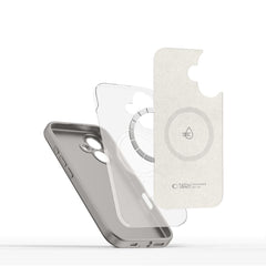 OVITEK TECH-PROTECT LIQUID SILICONE MAGSAFE IPHONE 16E STONE GREY