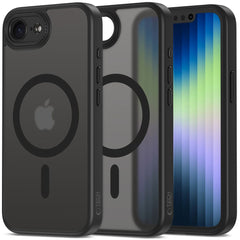 OVITEK TECH-PROTECT MAGCAM MAGSAFE IPHONE 16E MAT MAT ČRNA