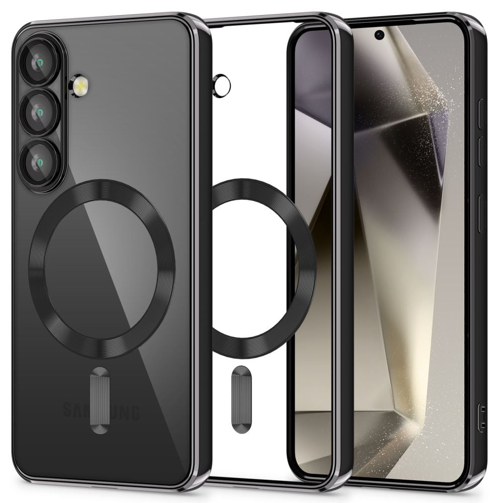 OVITEK TECH-PROTECT MAGFLEX MAGSAFE GALAXY S25 SREBRNO ČRN.