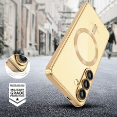 OVITEK TECH-PROTECT MAGFLEX MAGSAFE GALAXY S25 SREBRNO ZLATA