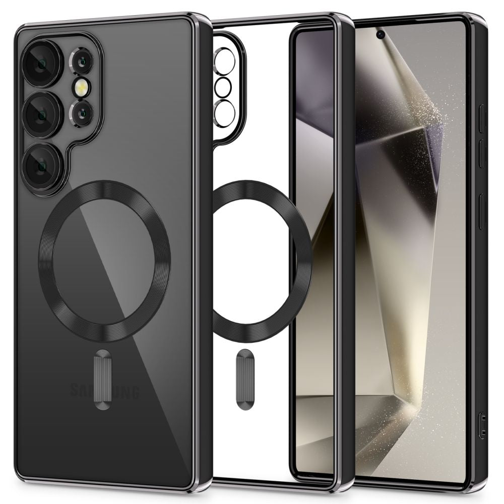 OVITEK TECH-PROTECT MAGFLEX MAGSAFE GALAXY S25 ULTRA SREBRNO ČRN.