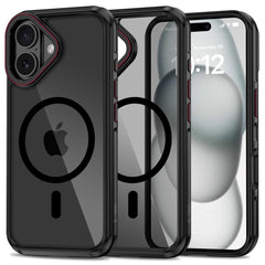 OVITEK TECH-PROTECT MAGHYBRID MAGSAFE IPHONE 16 ČRNA/RDEČA