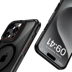 OVITEK TECH-PROTECT MAGHYBRID MAGSAFE IPHONE 16 PRO ČRNA/RDEČA