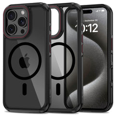 OVITEK TECH-PROTECT MAGHYBRID MAGSAFE IPHONE 16 PRO ČRNA/RDEČA