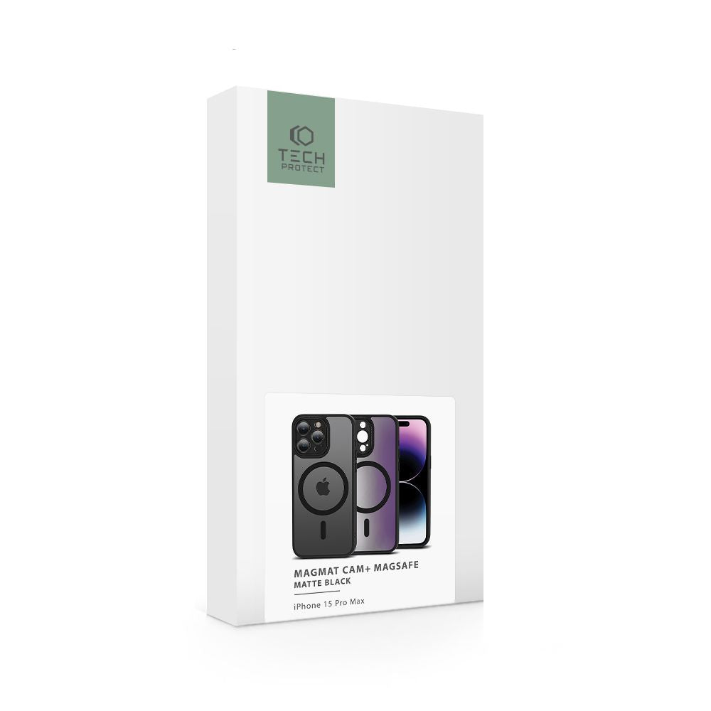 OVITEK TECH-PROTECT MAGMAT CAM+ MAGSAFE IPHONE 15 PRO MAX MAT ČRNA