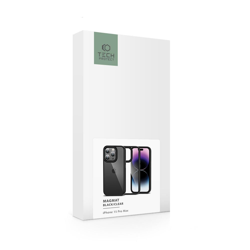 OVITEK TECH-PROTECT MAGMAT IPHONE 15 PRO MAX ČRN/PROZOREN
