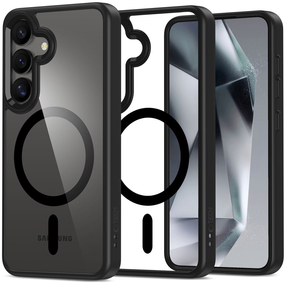 TECH-PROTECT MAGMAT MAGSAFE GALAXY S25 ČRNA/PROZORNA