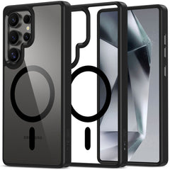 TECH-PROTECT MAGMAT MAGSAFE GALAXY S25 ULTRA ČRNA/PROZORNA